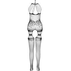 PASSION - BS095 CZARNE BODYSTOCKING JEDEN ROZMIAR