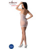 PASSION - BS096 BIALY BODYSTOCKING JEDEN ROZMIAR