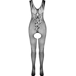 PASSION - BS098 CZARNE BODYSTOCKING JEDEN ROZMIAR