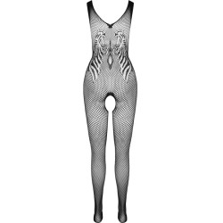 PASSION - BS098 CZARNE BODYSTOCKING JEDEN ROZMIAR