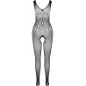 PASSION - BS098 SCHWARZER BODYSTOCKING, EINE GRÖSSE