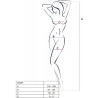PASSION - BS099 BODYSTOCKING NEGRO TALLA ÚNICA