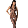 PASSION - BODYSTOCKING BS100 CZARNY, JEDEN ROZMIAR