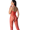 PASSION - BS100 BODYSTOCKING CZERWONY JEDEN ROZMIAR