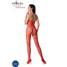 PASSION - BS100 BODYSTOCKING CZERWONY JEDEN ROZMIAR