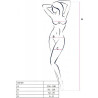 PASSION - BS100 BODYSTOCKING CZERWONY JEDEN ROZMIAR