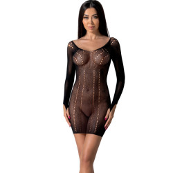 PASSION - BS101 BODYSTOCKING CZARNY, JEDEN ROZMIAR