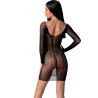 PASSION - BS101 BODYSTOCKING CZARNY, JEDEN ROZMIAR
