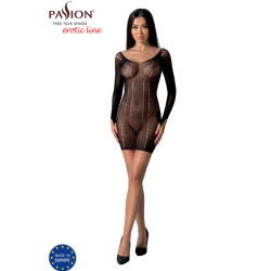 PASSION - BS101 BODYSTOCKING CZARNY, JEDEN ROZMIAR