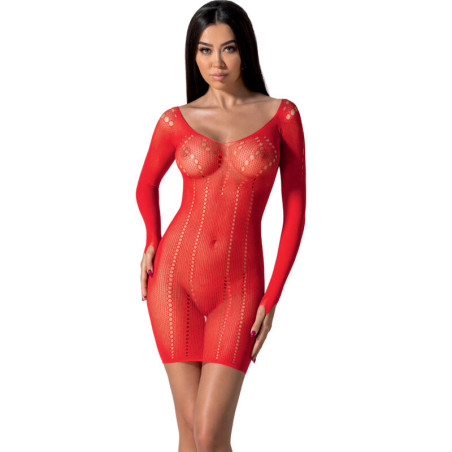 PASSION - BS101 CZERWONE BODYSTOCKING JEDEN ROZMIAR