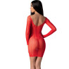 PASSION - BS101 CZERWONE BODYSTOCKING JEDEN ROZMIAR