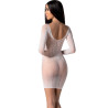 PASSION - BS101 BIALY BODYSTOCKING JEDEN ROZMIAR