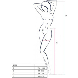 PASSION - S028 CALZE ROSSE CON GIARRETTIERA TAGLIA UNICA