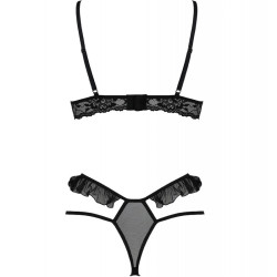 PASSION - ZESTAW DOLLY DWUCZESCIOWY CZARNY S/M