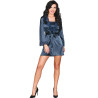LIVCO CORSETTI FASHION - JACQUELINE LC 90249 SZLAFT + KOSZULA + FIGI GRANATOWY S/M