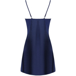 LIVCO CORSETTI FASHION - JACQUELINE LC 90249 VESTAGLIA + CAMICIA + PANTY BLU NAVY S/M