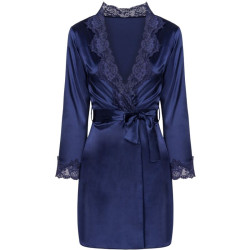 LIVCO CORSETTI FASHION - JACQUELINE LC 90249 ROUPO + CAMISA + CALCINHA AZUL MARINHO L/XL