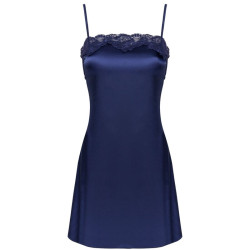 LIVCO CORSETTI FASHION - JACQUELINE LC 90249 ROUPO + CAMISA + CALCINHA AZUL MARINHO L/XL