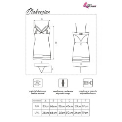 LIVCO CORSETTI FASHION - MAKREZIAN LC 90545 KOSZULA + MAJTKI CZARNE