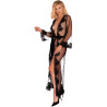 LIVCO CORSETTI FASHION - NOKINA LC XG055 DRESSIN G GOWN + PANTY BLACK ONE SIZE