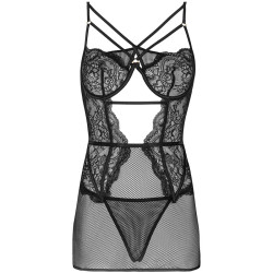 LIVCO CORSETTI FASHION - BARIRIN LC 90633 KOSZULA + MAJTKI CZARNE