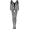 LIVCO CORSETTI FASHION - CORDILL LC 17358 BODYSTOCKING CROTCHLESS SCHWARZ EINE GRÖSSE