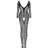 LIVCO CORSETTI FASHION - CORDILL LC 17358 BODYSTOCK BEZ KROKA CZARNY JEDEN ROZMIAR