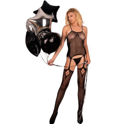 LIVCO CORSETTI FASHION - BODYSTOCKING AMRIN CZARNY, JEDEN ROZMIAR