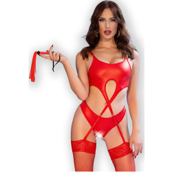 CHILIROSE - CR 4625 ZESTAW CZTERY SZTUKI BEZ KROKA CZERWONY L