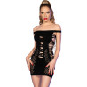 CHILIROSE - CR 4711 CZARNA SUKIENKA S/M