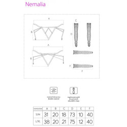 LIVCO CORSETTI FASHION - ZESTAW NEMALIA PODWIAZKA + PONCZOCHY + REKAWICE CZARNY