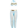 SUBBLIME - NIEBIESKI ZESTAW BIELIZNY W STYLU INDIA S/M