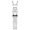 LIVCO CORSETTI FASHION - THIARA LC 20213 SET BODY + CALZE NERO L/XL