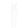 SUBBLIME - 951740 BODYSTOCKING BIA?Y RYBACKI Z KROKIEM I KOKARDKAMI ROZMIAR JEDEN