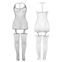 SUBBLIME - 951955 B?YSZCZ?CE BODYSTOCKING Z SIATKI RYBACKIEJ ROZMIAR JEDEN
