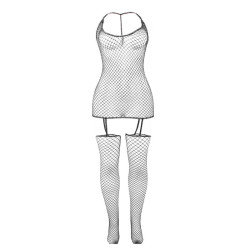SUBBLIME - 951955 B?YSZCZ?CE BODYSTOCKING Z SIATKI RYBACKIEJ ROZMIAR JEDEN
