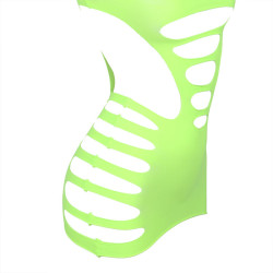 SUBBLIME - 952280 ZIELONE SUKIENKA Z D?UGIM R?KAWEM I ELASTYCZN? SIATK? RYBACK? ROZMIAR JEDNORAZOWY
