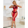 SUBBLIME - 952327 LANGES ROTES NETZ-KLEID EINE GRÖSSE