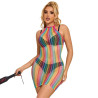 SUBBLIME - 952341 RAINBOW FISHNET SUKIENKA ROZMIAR JEDEN