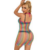 SUBBLIME - 952341 RAINBOW FISHNET SUKIENKA ROZMIAR JEDEN