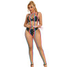 SUBBLIME - 952358 VESTITO A RETE CON COLLO ALTO ARCOBALENO TAGLIA UNICA