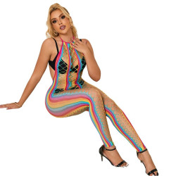 SUBBLIME - 952358 RAINBOW HALTER NECKING FISHSIZE SUKIENKA JEDEN ROZMIAR