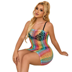 SUBBLIME - 952365 RAINBOW SUKIENKA Z ODKRYTYMI RAMIONAMI ROZMIAR JEDEN