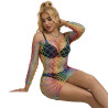 SUBBLIME - 952426 RAINBOW SUKIENKA Z D?UGIM R?KAWEM Z SIATKI RYBACKIEJ ROZMIAR JEDEN