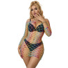 SUBBLIME - 952426 RAINBOW SUKIENKA Z D?UGIM R?KAWEM Z SIATKI RYBACKIEJ ROZMIAR JEDEN