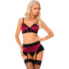 LIVCO CORSETTI FASHION - NAHIR LC 20214 BIUSTONOSZ + MAJTKI + PAS DO PONCZOSZKÓW S/M