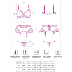 LIVCO CORSETTI FASHION - NAHIR LC 20214 BIUSTONOSZ + MAJTKI + PAS DO PONCZOSZKÓW S/M
