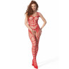 PASSION - BS 102 BODYSTOCKING CZERWONY JEDEN ROZMIAR