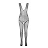 PASSION - BS 103 BODYSTOCKING CZARNY JEDEN ROZMIAR