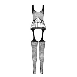 PASSION - BS 106 BODYSTOCKING BIAŁY JEDEN ROZMIAR